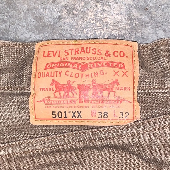 Men’s Levi’s Size 38 X 32 501XX Five Button Fly 100% Cotton Denim Jeans - Picture 4 of 7